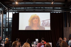 AFA President Deborah Kent delivered a video address